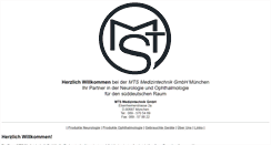 Desktop Screenshot of mtsmedizintechnik.de